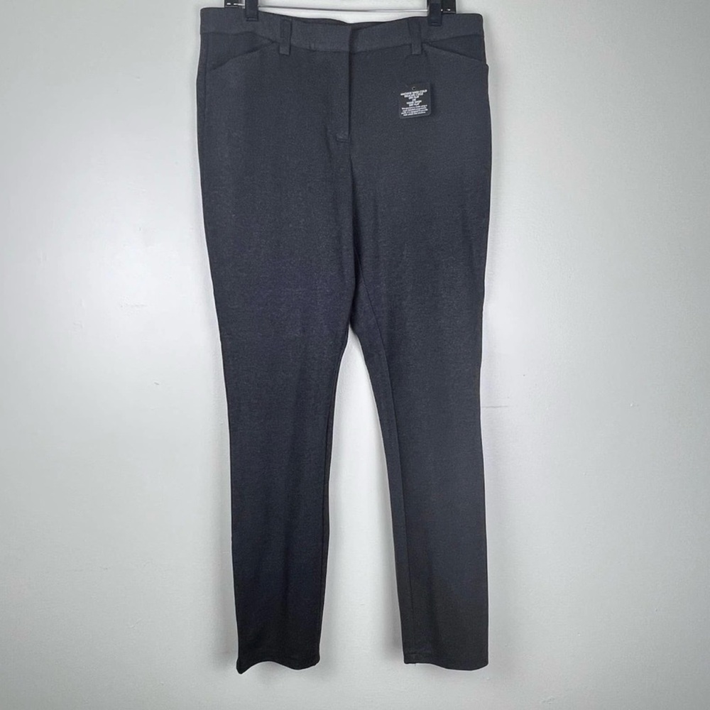 NWT Andrew Marc Stretch Women's Career Pants Tapered Leg High Waisted Size 12